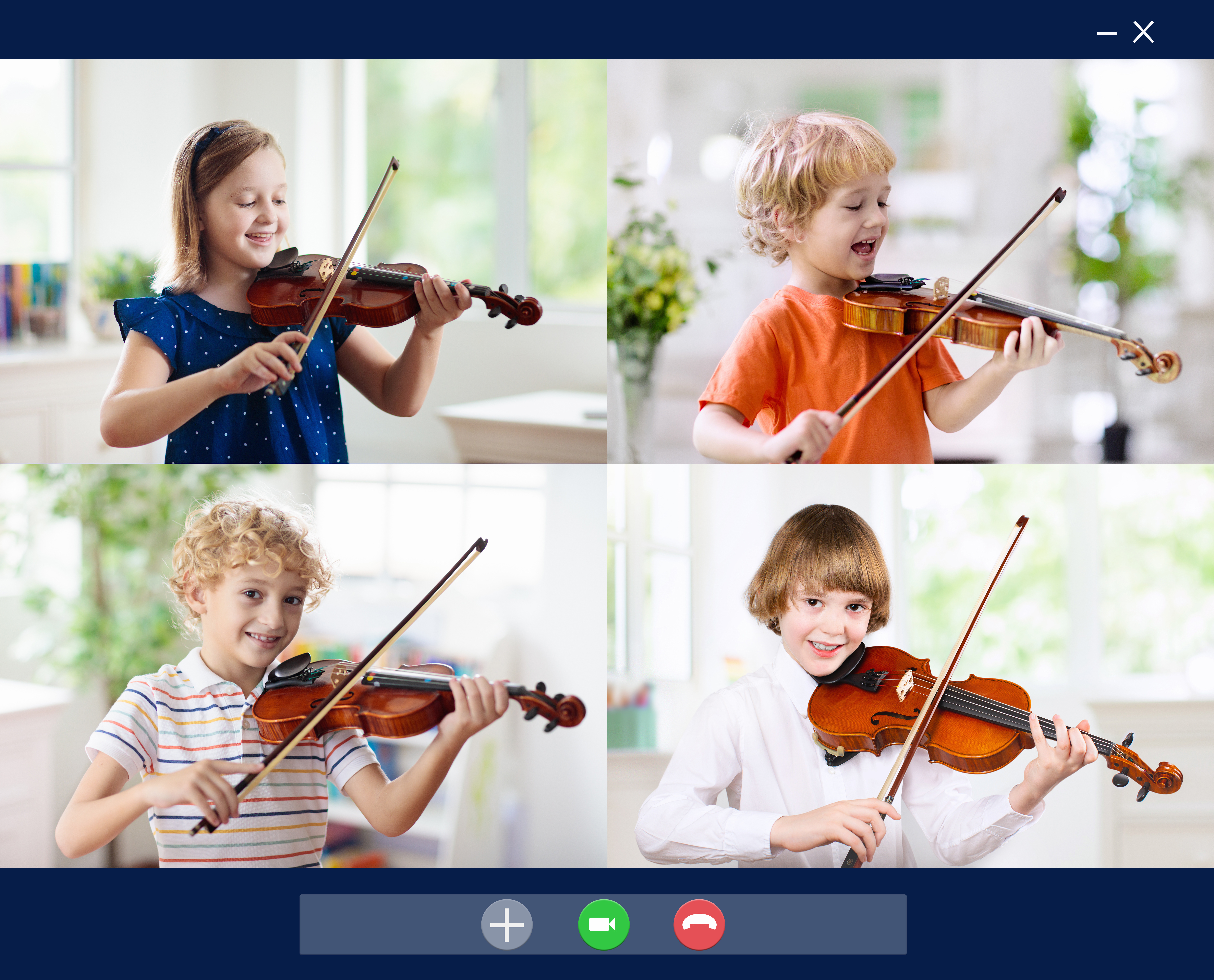 Kids Playing Music together Virtually