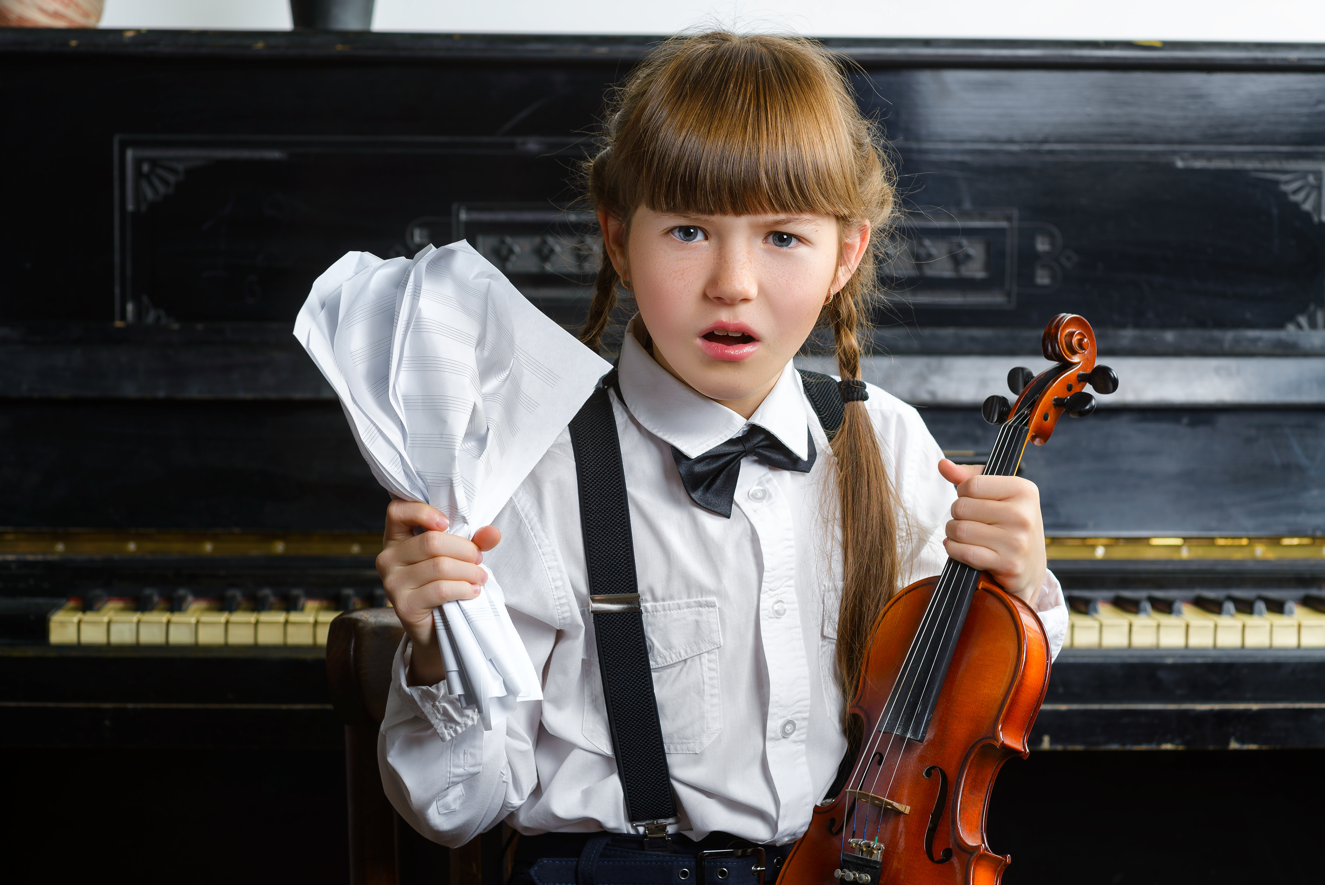Child Frustrated with Music lessons