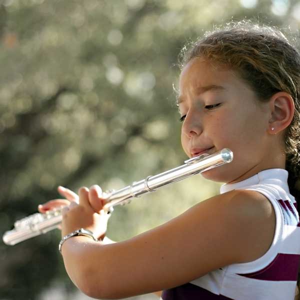 flute playing