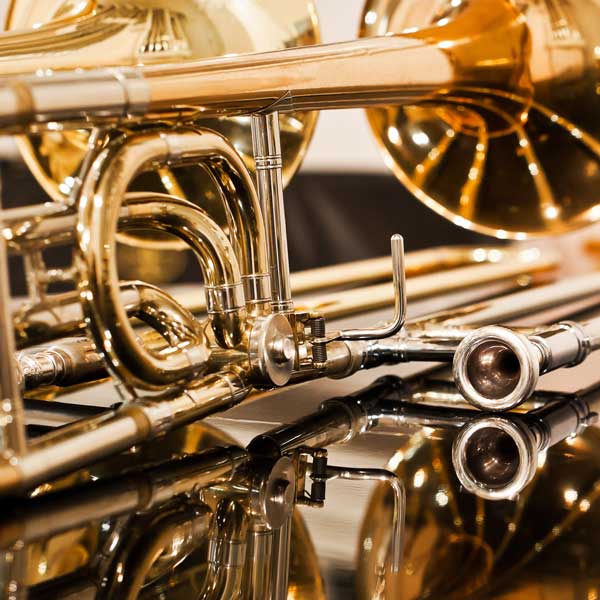 trombone close up mouthpiece